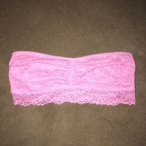 XL Pink Lace Bandeau